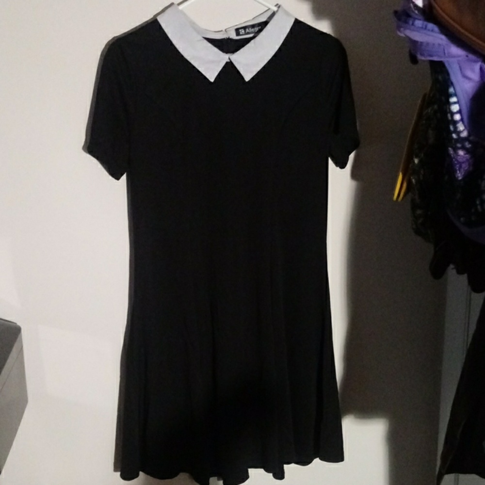 Black Peter Pan Collar Dress